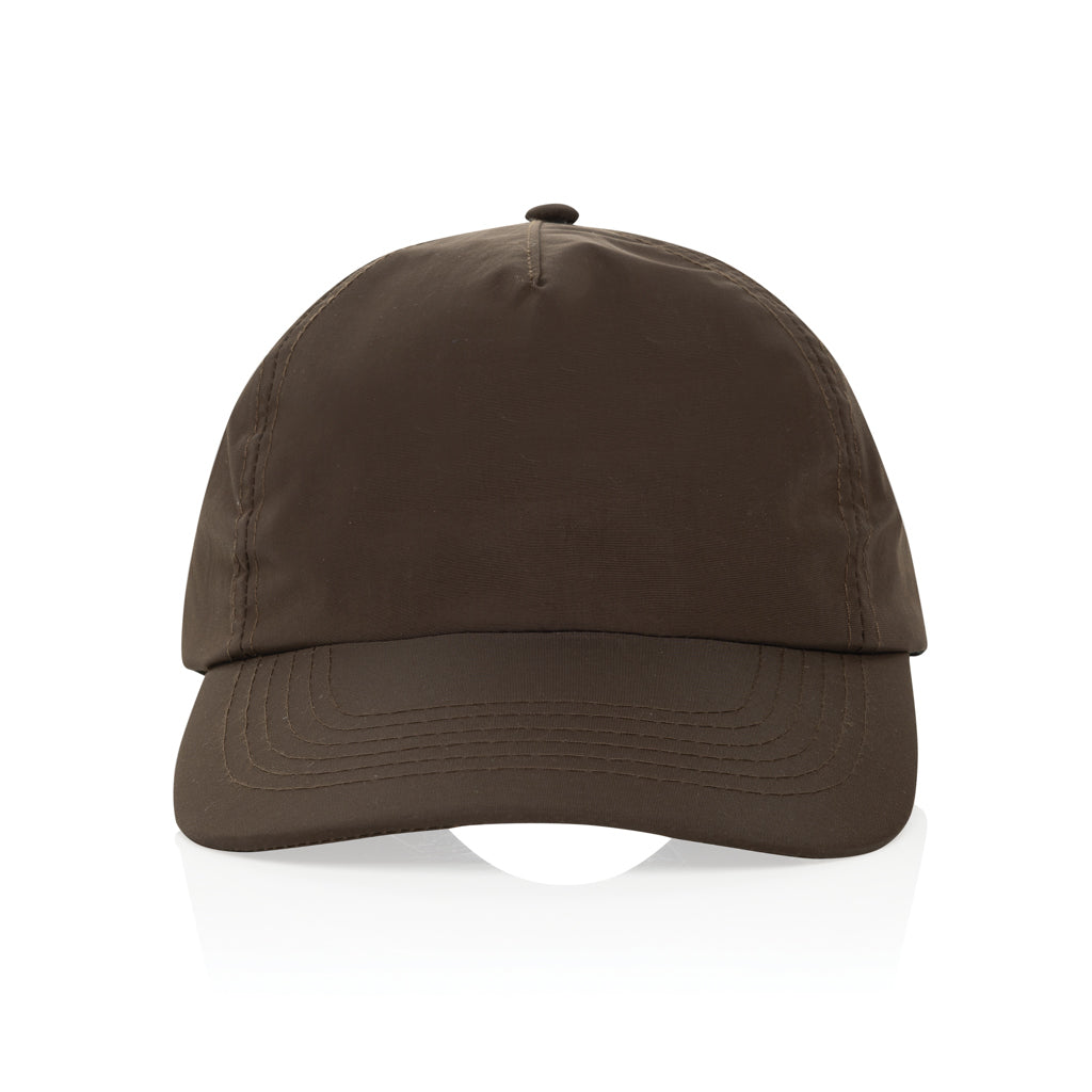 KENTO URBAN RCS 5-Panel-Cap aus RCS recyceltem Nylon – braun