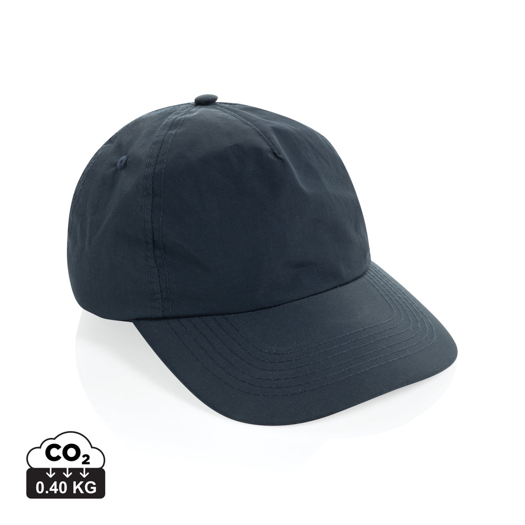 KENTO URBAN RCS 5-Panel-Cap aus RCS recyceltem Nylon – navy blau