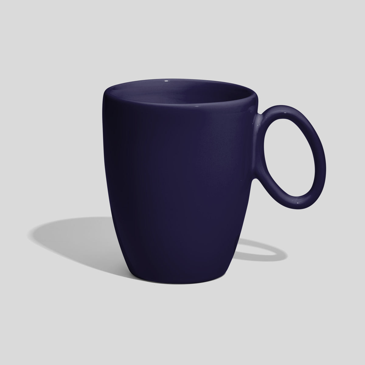 Keramiktasse 250 ml mit ovalem Ringhenkel – Nachtblau