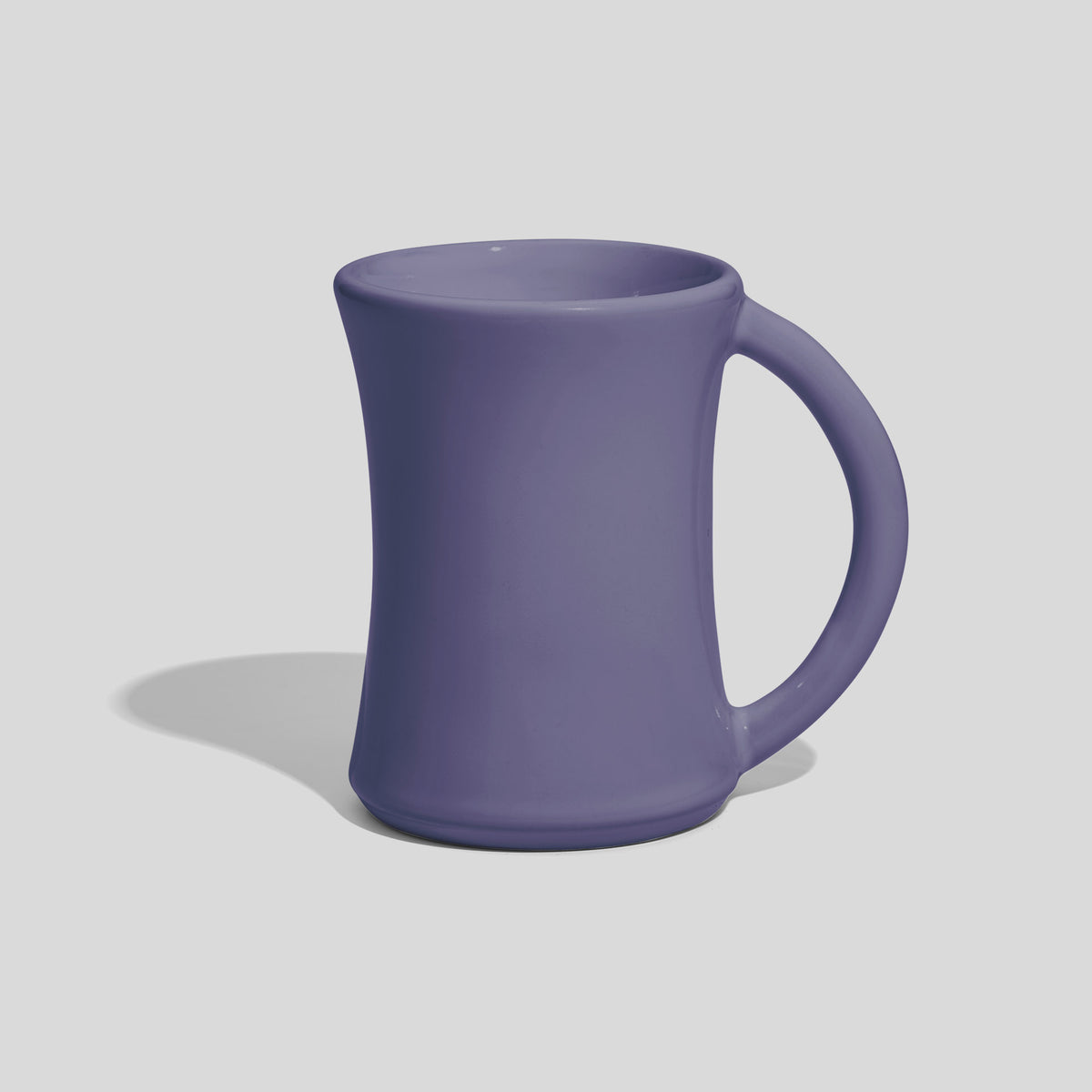 Keramiktasse 270 ml mit Taille und großem Henkel – Lavendel