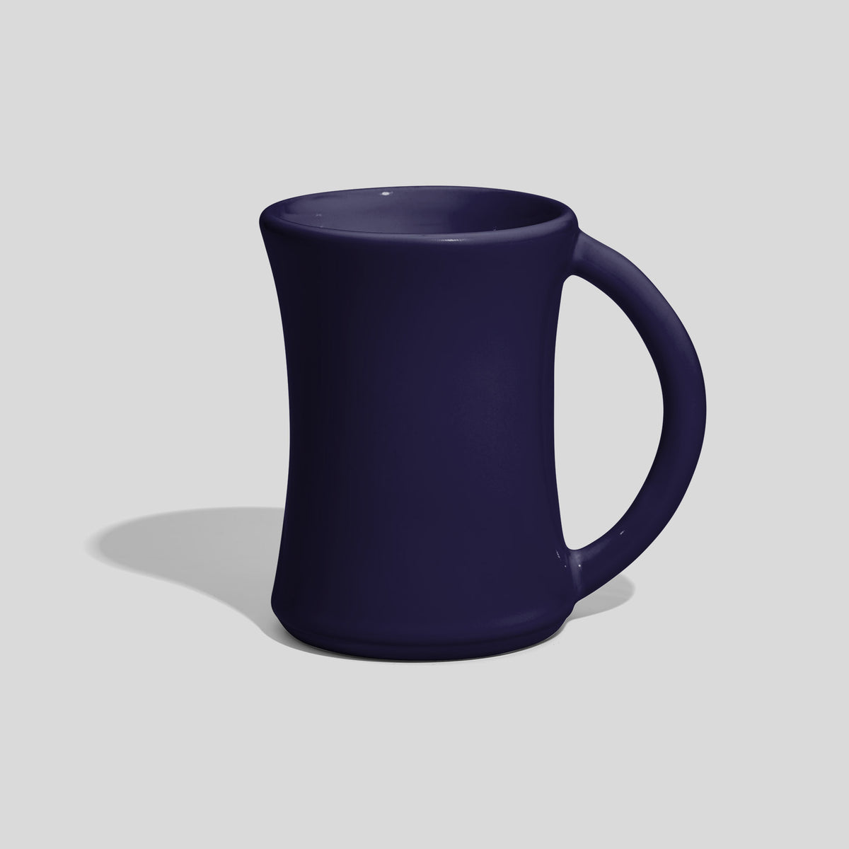 Keramiktasse 270 ml mit Taille und großem Henkel – Nachtblau