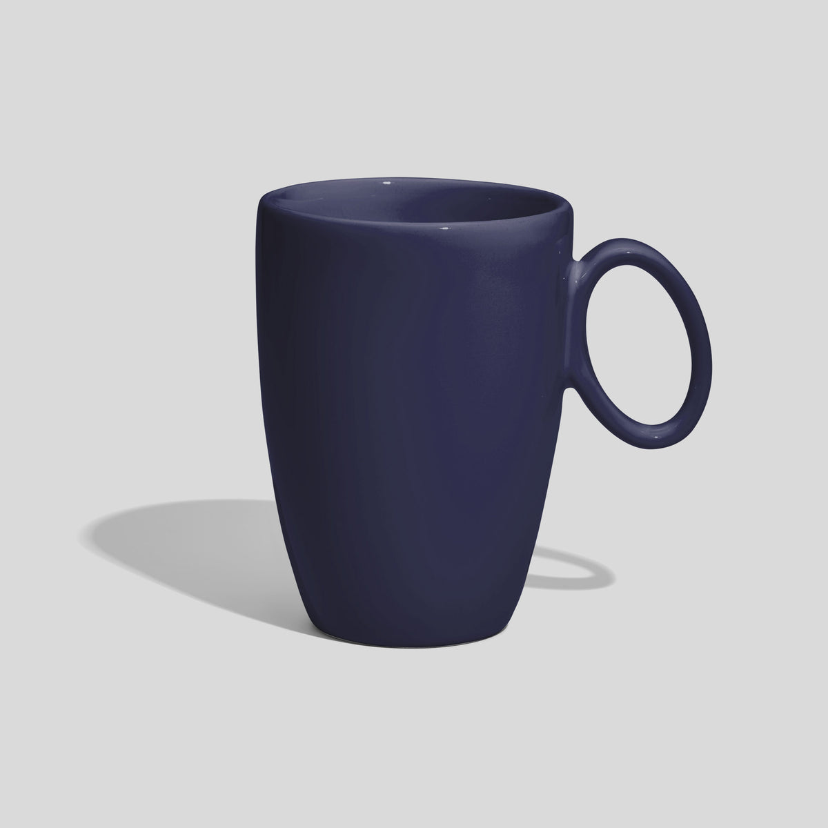 Keramiktasse 330 ml mit ovalem Ringhenkel – Marineblau
