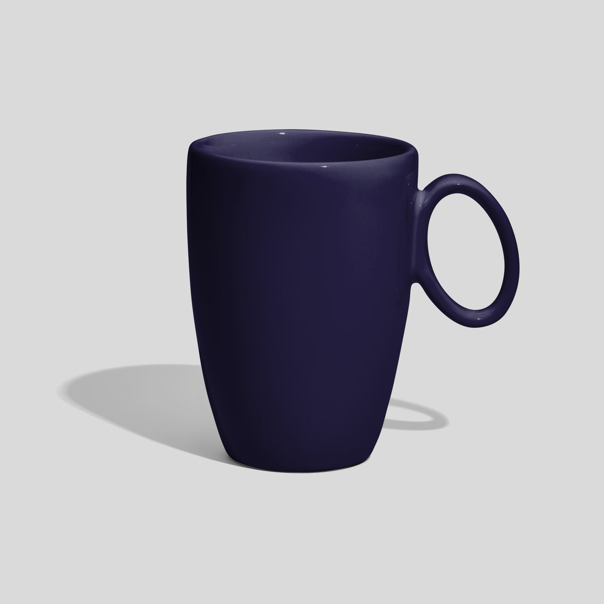 Keramiktasse 330 ml mit ovalem Ringhenkel – Nachtblau