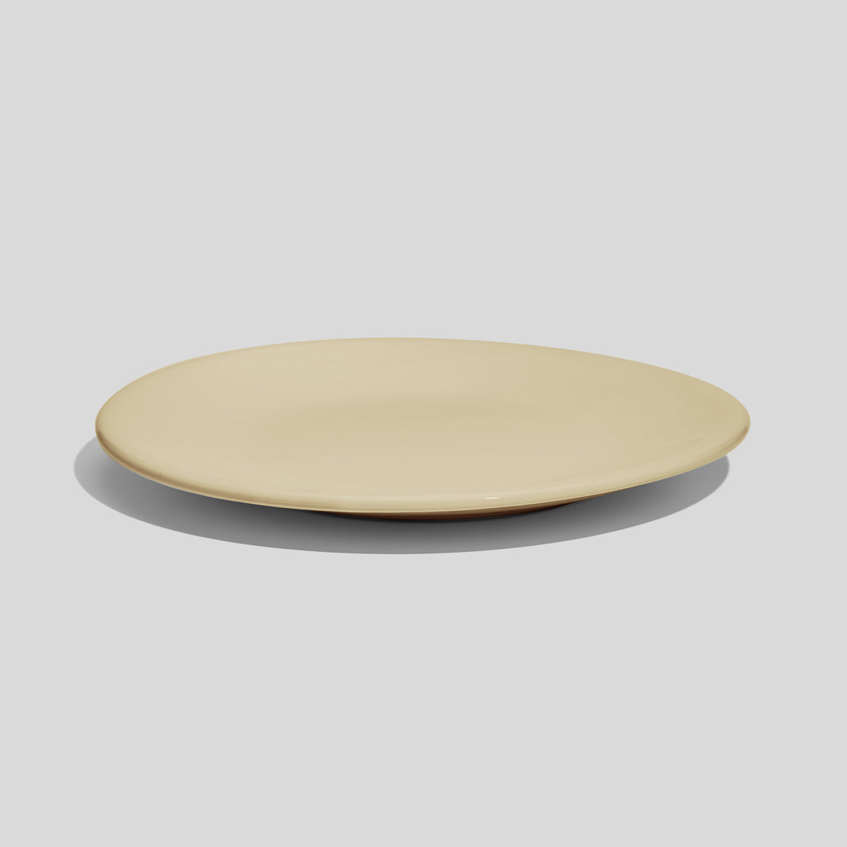 Keramikteller 19 cm mit gewölbtem Rand – Beige