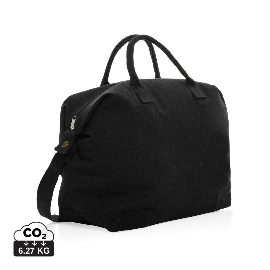 Kezar AWARE™ 500g/m² Wochenendtasche aus recyceltem Canvas – schwarz