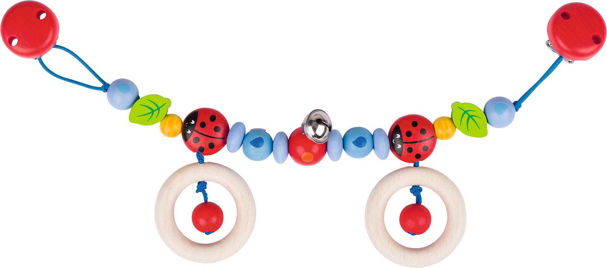 Kinderwagenkette Marienkäferpaar mit zwei Ringen