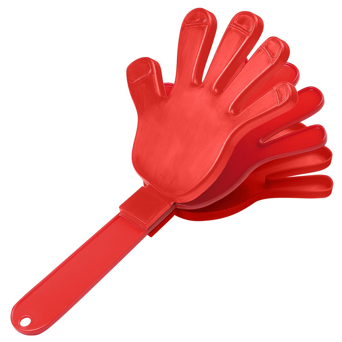 Klapper „Hand“, einfarbig – Rot