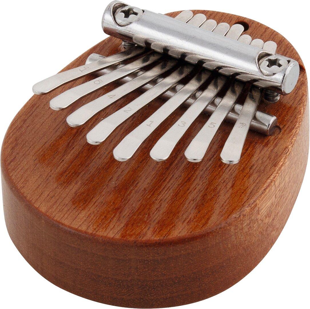 Kleine Kalimba aus Holz mit Metallzungen von goki – Ansicht