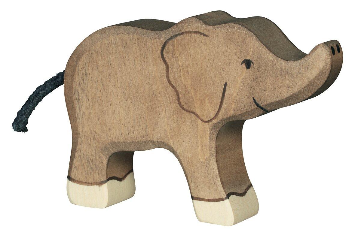 Kleiner Holzelefant von HOLZTIGER, 12 x 8 cm