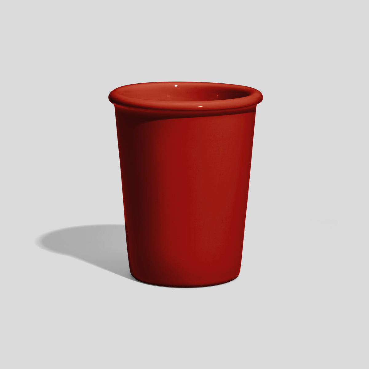 Kleiner Keramikbecher 100 ml mit Wulstrand