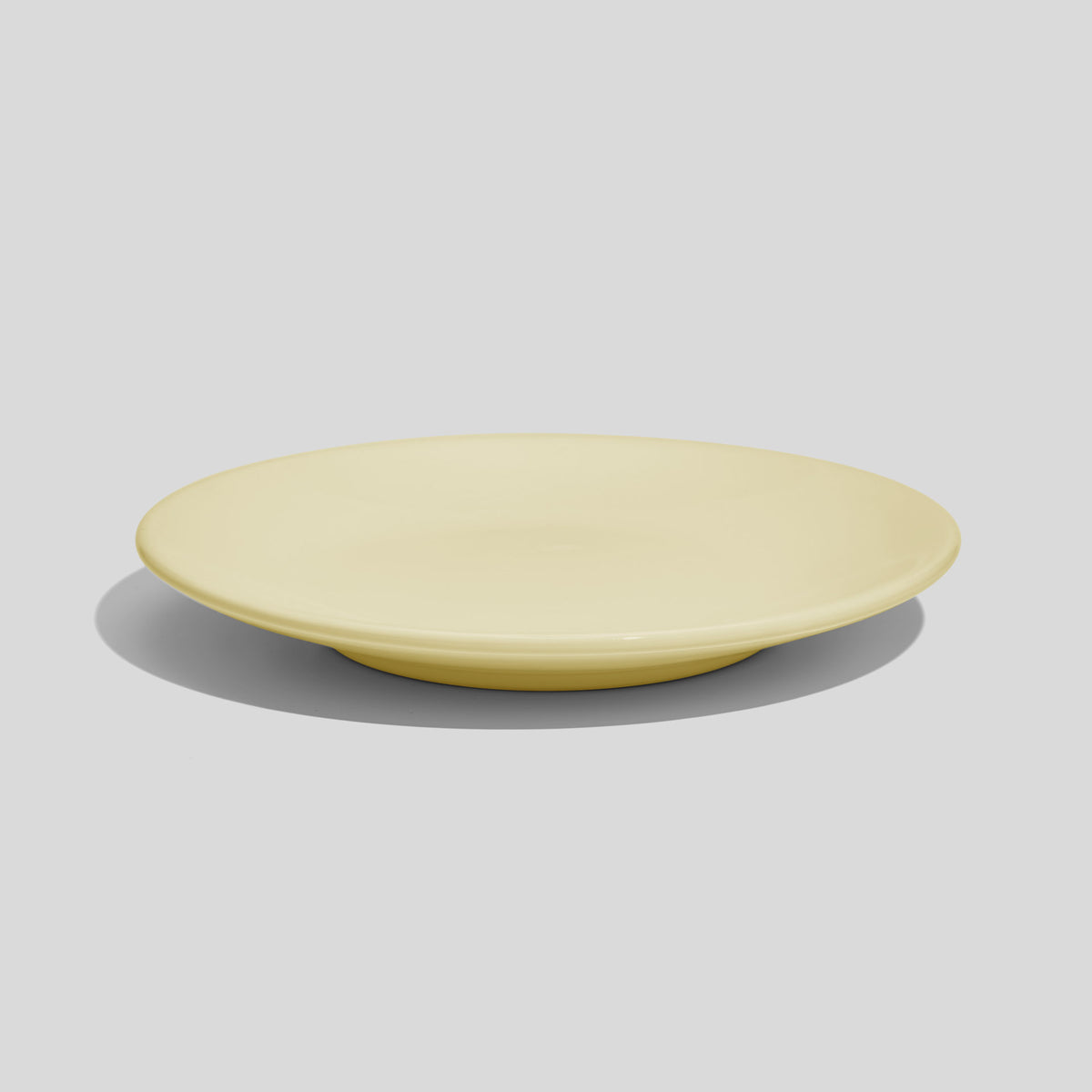 Kleiner Keramikteller 15 cm mit Standring – Ecru