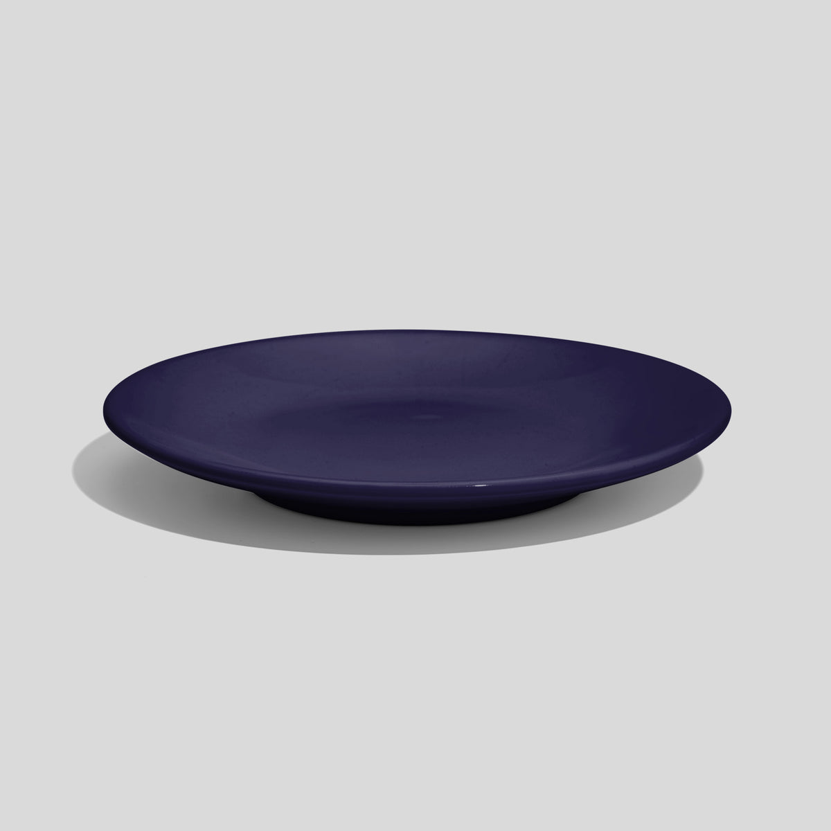 Kleiner Keramikteller 15 cm mit Standring – Nachtblau