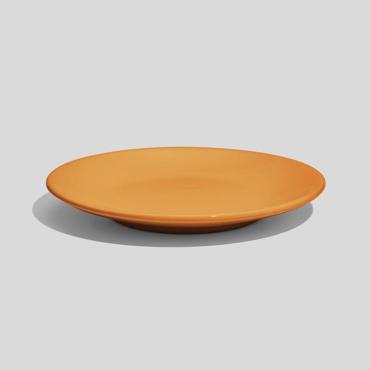 Kleiner Keramikteller 15 cm mit Standring – Senfgelb
