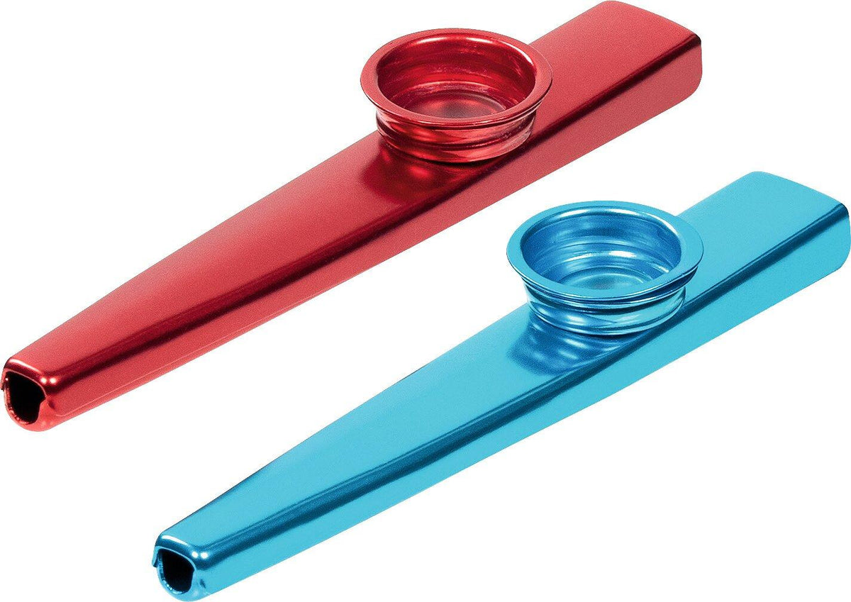Kleines Kazoo aus Blech, 12 cm lang, im 12er Set von goki