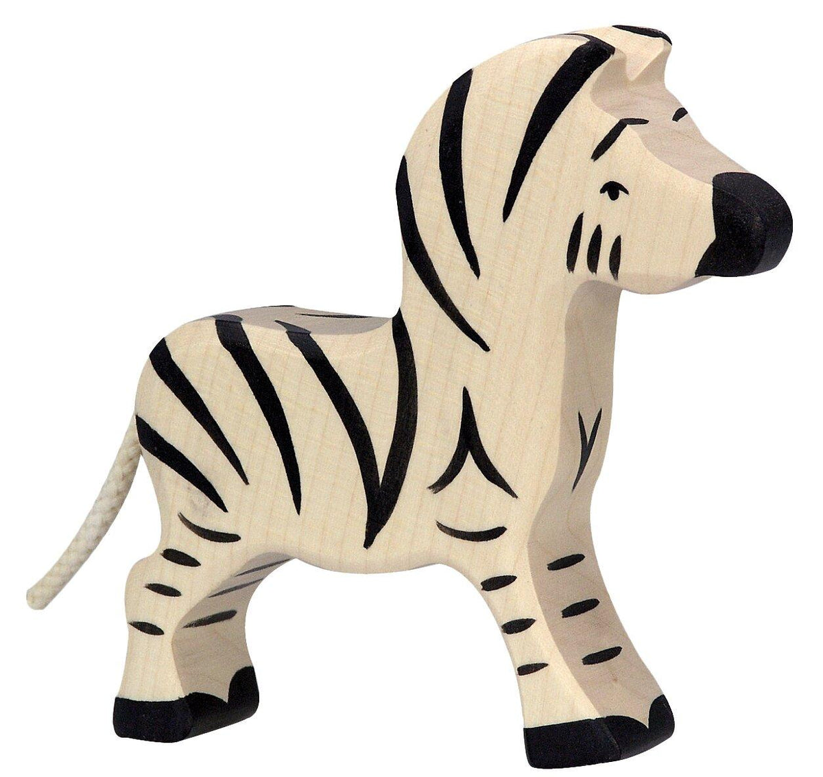 Kleines Zebra Holzfigur von HOLZTIGER für Kita und Messe