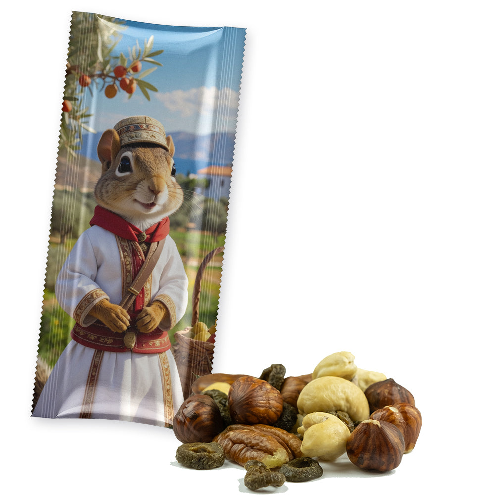 Knabbermischungen im Snackbeutel Riegelformat – Mediterraner NussMix, ca. 30 g