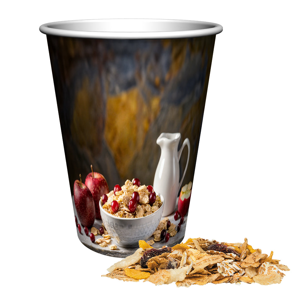 Knuspermüsli im Snackbecher Maxi – Müsli Apfel Cranberry, ca. 50 g