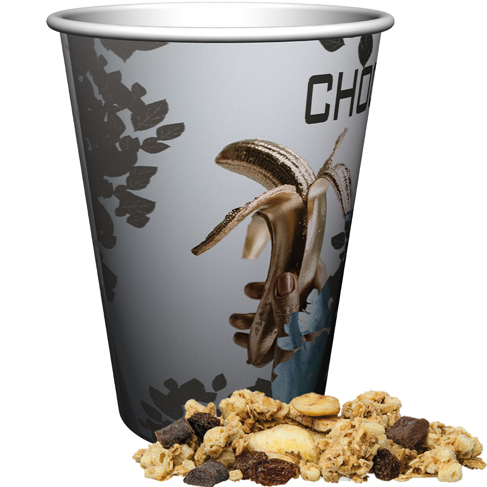 Knuspermüsli im Snackbecher Maxi – Müsli Knusper Banane Schoko, ca. 50 g