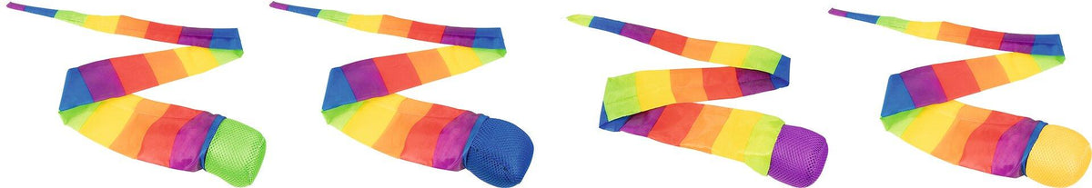 Kometenball mit Schweif in Regenbogenfarben – Ansicht