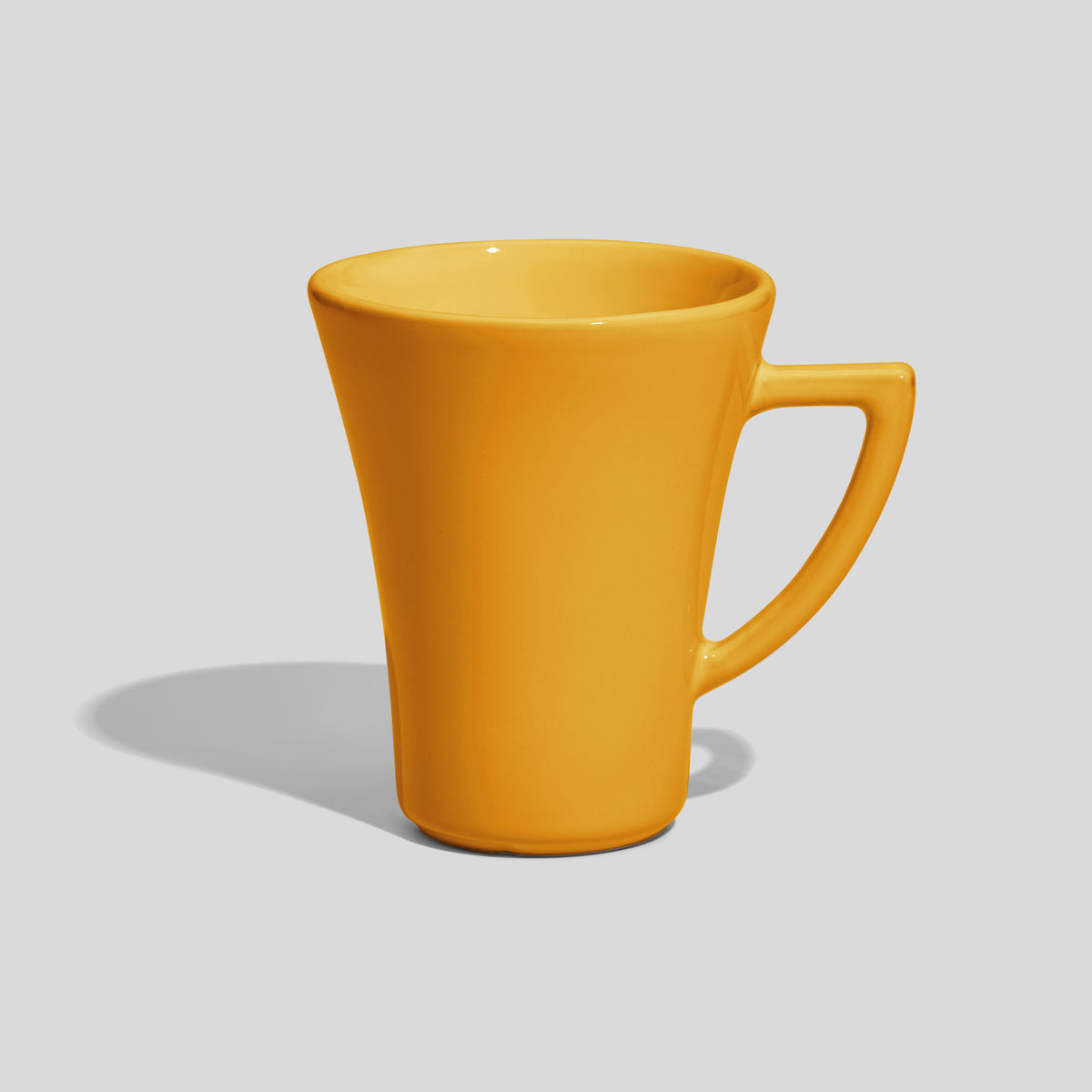 Konische Kaffeetasse 200 ml mit Dreieckshenkel – Gelb