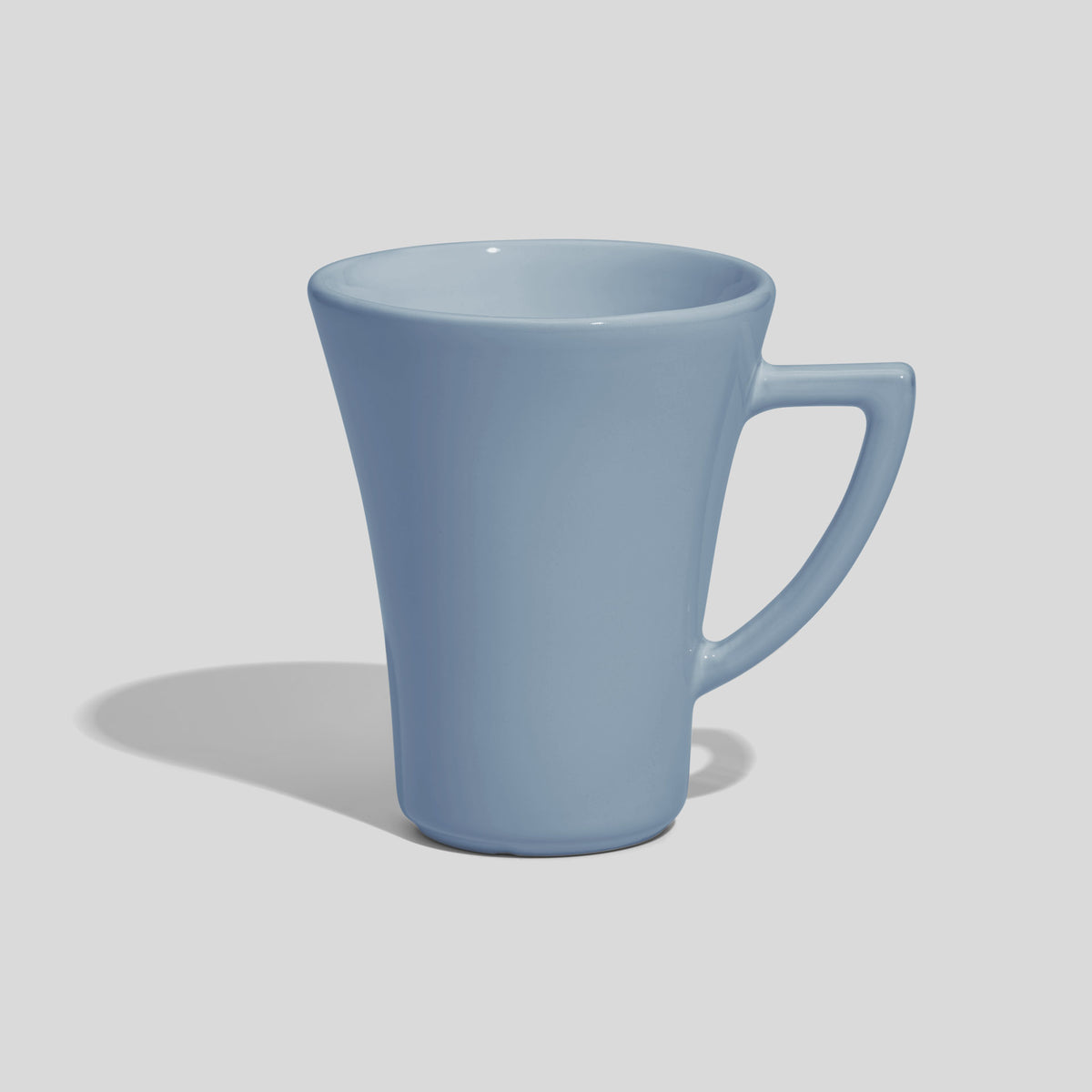 Konische Kaffeetasse 200 ml mit Dreieckshenkel – Hellblau