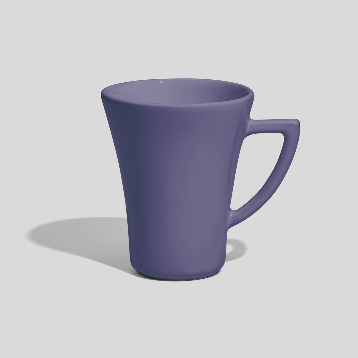 Konische Kaffeetasse 200 ml mit Dreieckshenkel – Lavendel