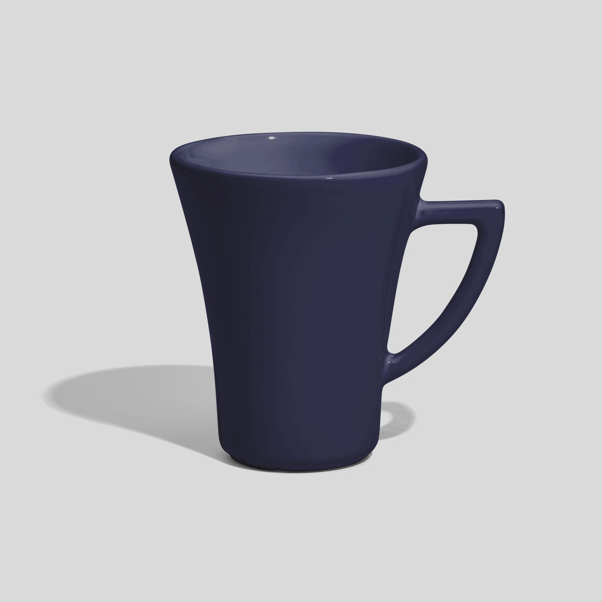 Konische Kaffeetasse 200 ml mit Dreieckshenkel – Marineblau