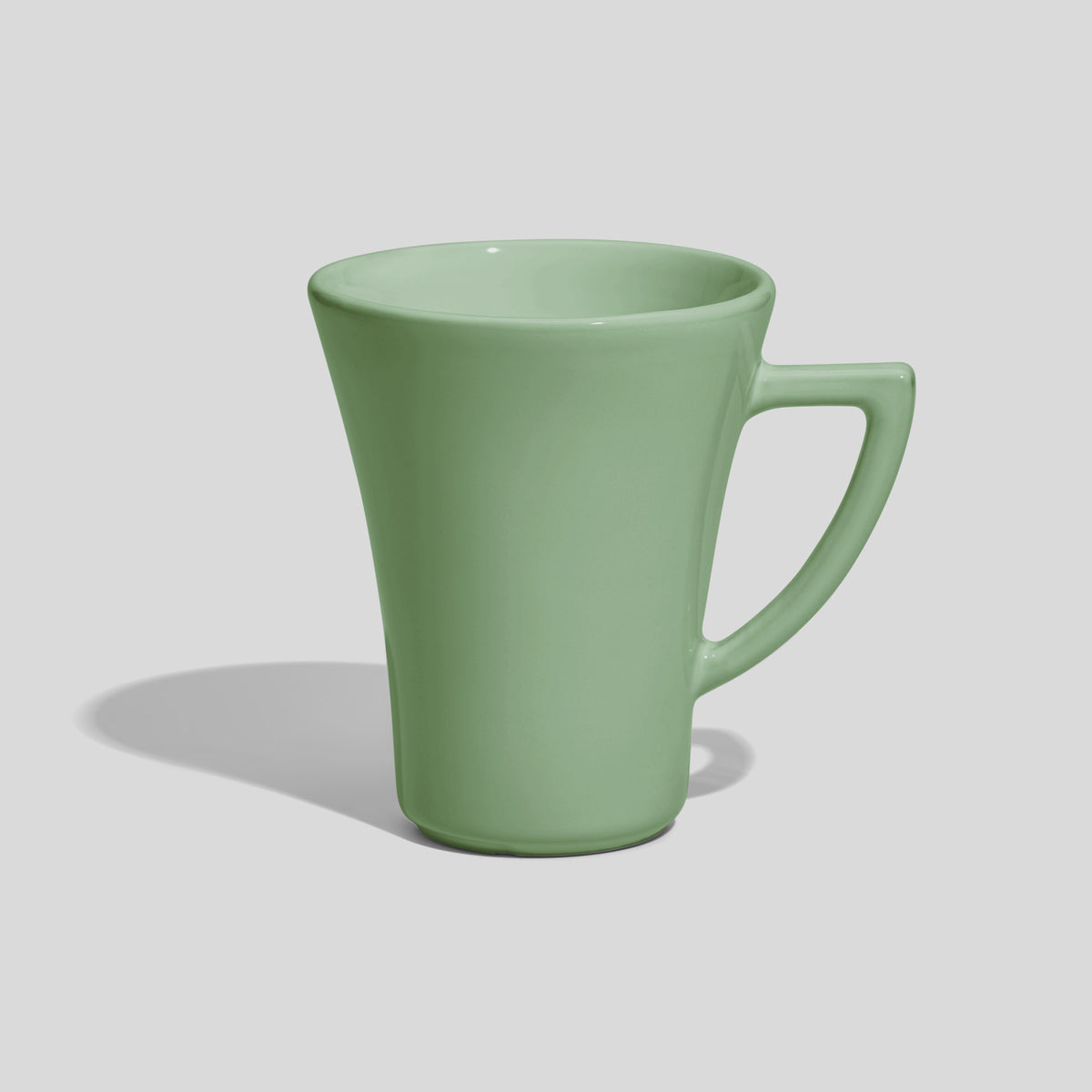 Konische Kaffeetasse 200 ml mit Dreieckshenkel – Mintgrün