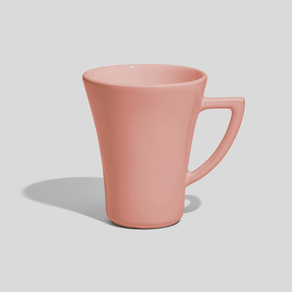 Konische Kaffeetasse 200 ml mit Dreieckshenkel – Rosa