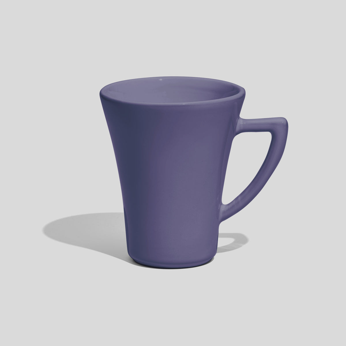 Konische Kaffeetasse 250 ml mit Dreieckshenkel – Lavendel