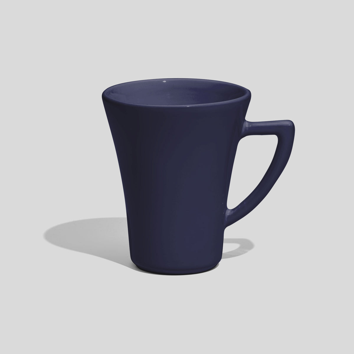 Konische Kaffeetasse 250 ml mit Dreieckshenkel – Marineblau