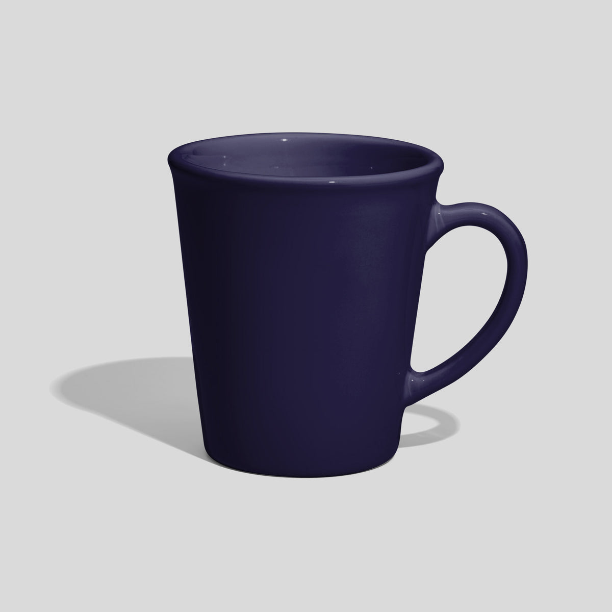 Konische Keramiktasse 280 ml mit Bogenhenkel – Nachtblau
