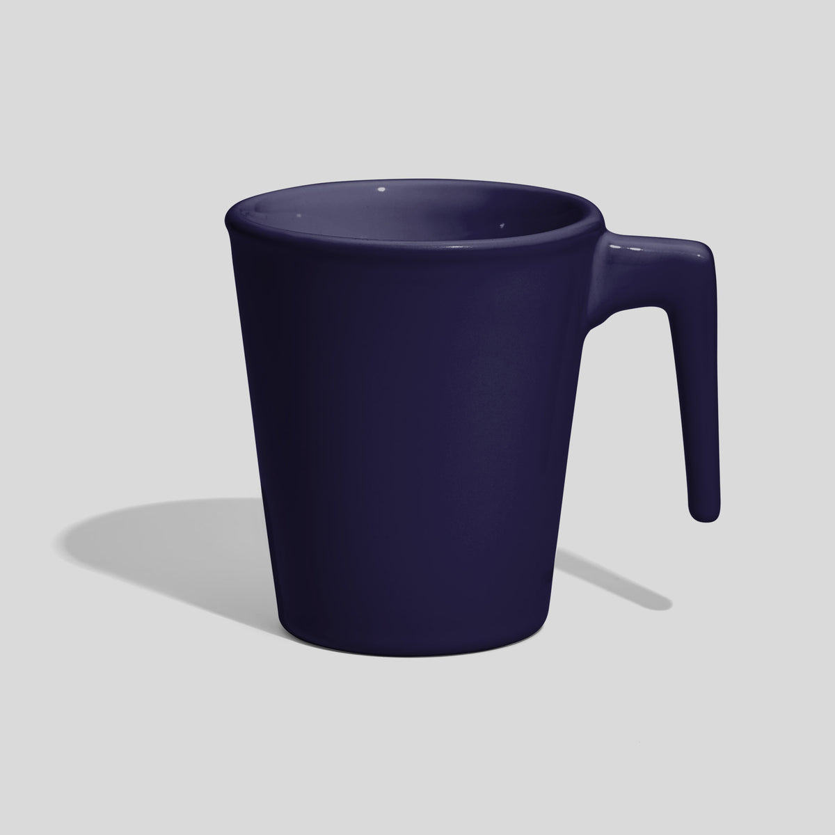 Konische Keramiktasse 280 ml mit offenem Griff – Nachtblau