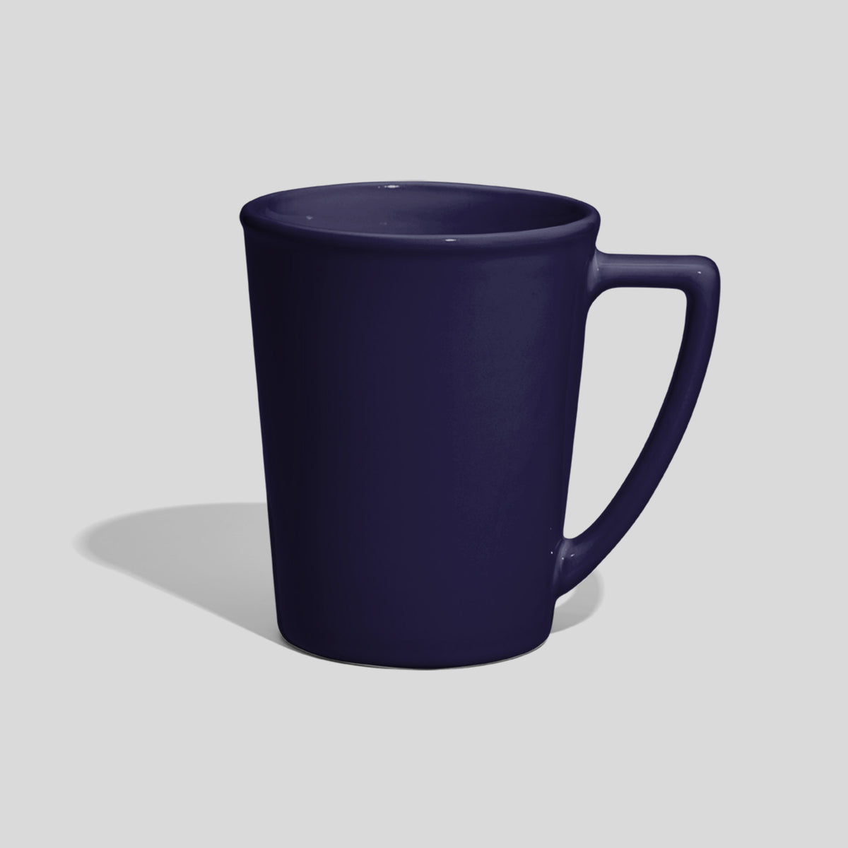 Konische Keramiktasse 280 ml mit Winkelhenkel – Nachtblau