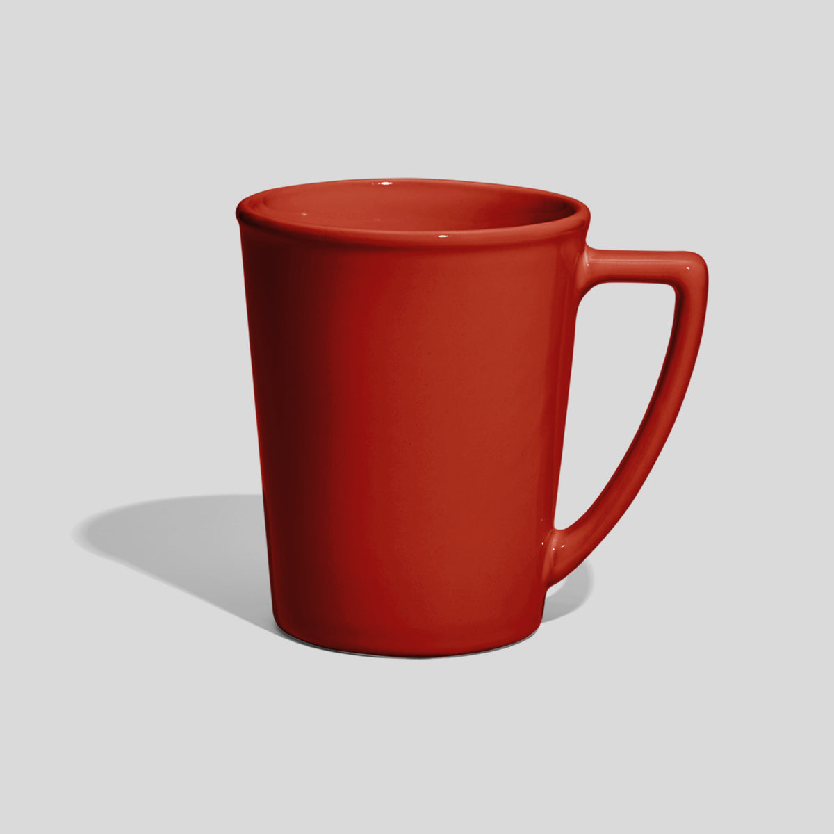 Konische Keramiktasse 280 ml mit Winkelhenkel