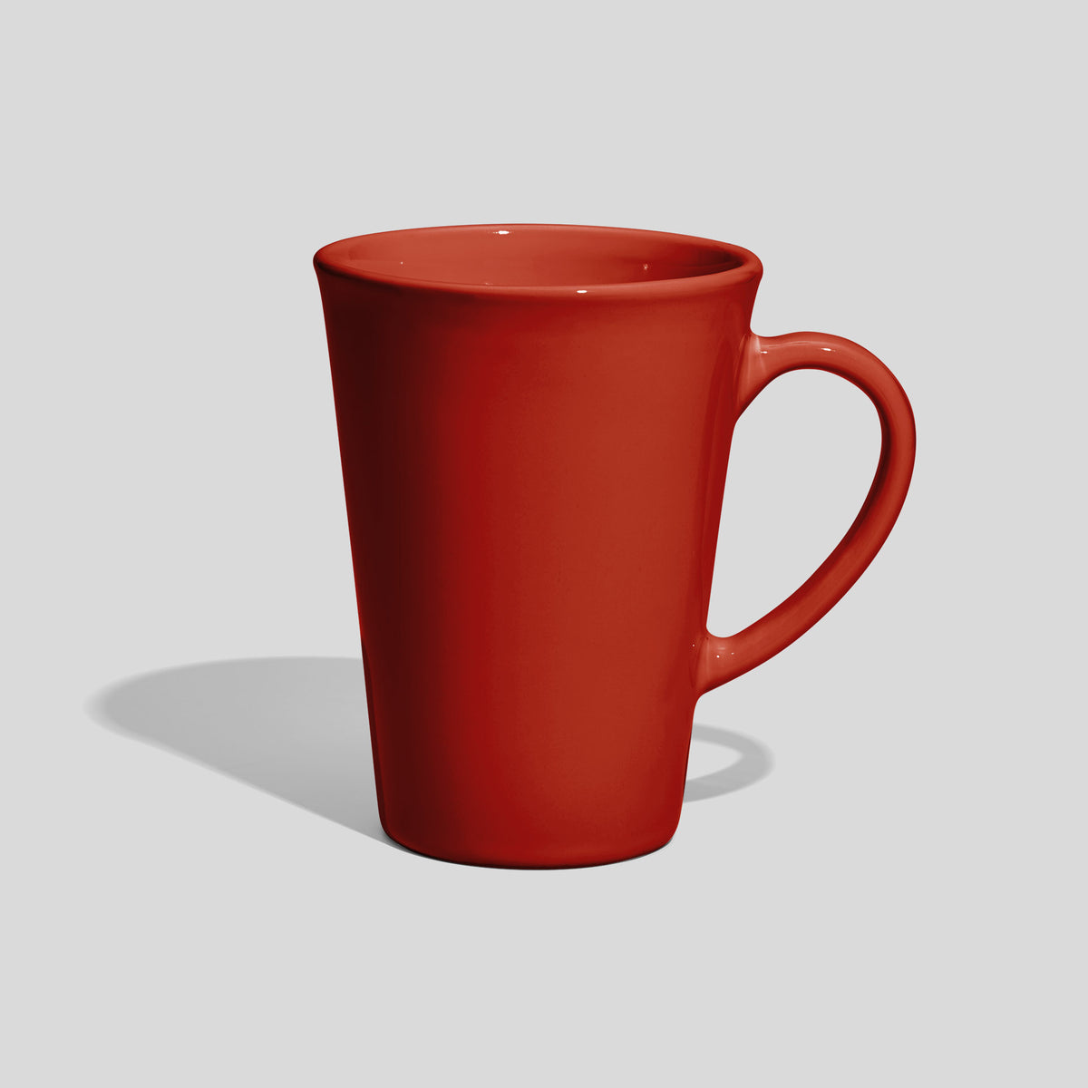 Konische Keramiktasse 380 ml mit Bogenhenkel
