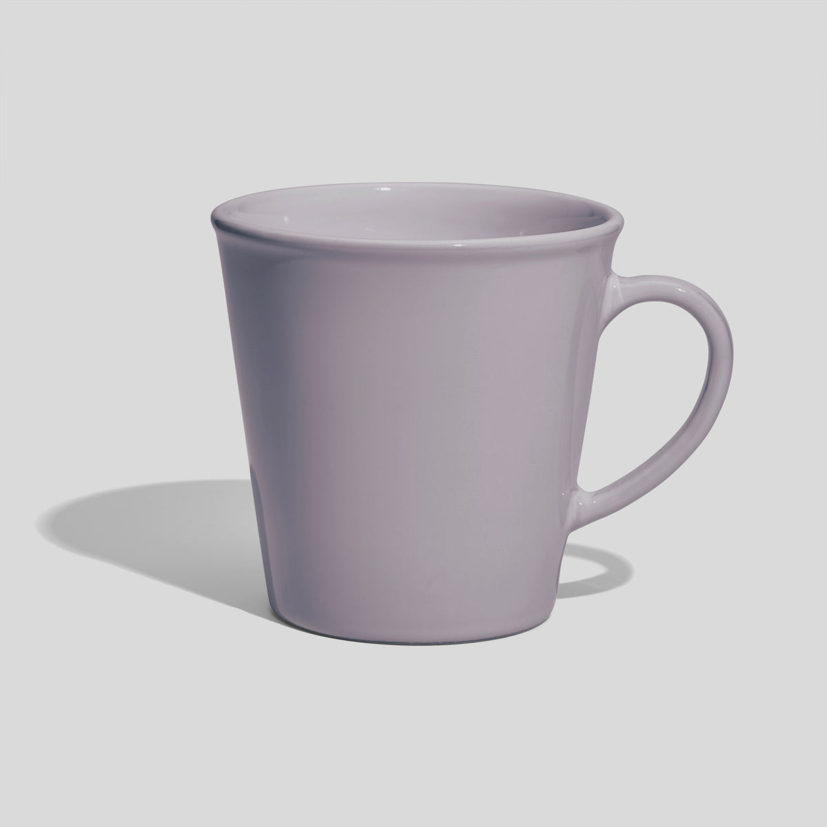 Konische Keramiktasse 600 ml mit weitem Rand – Hellgrau