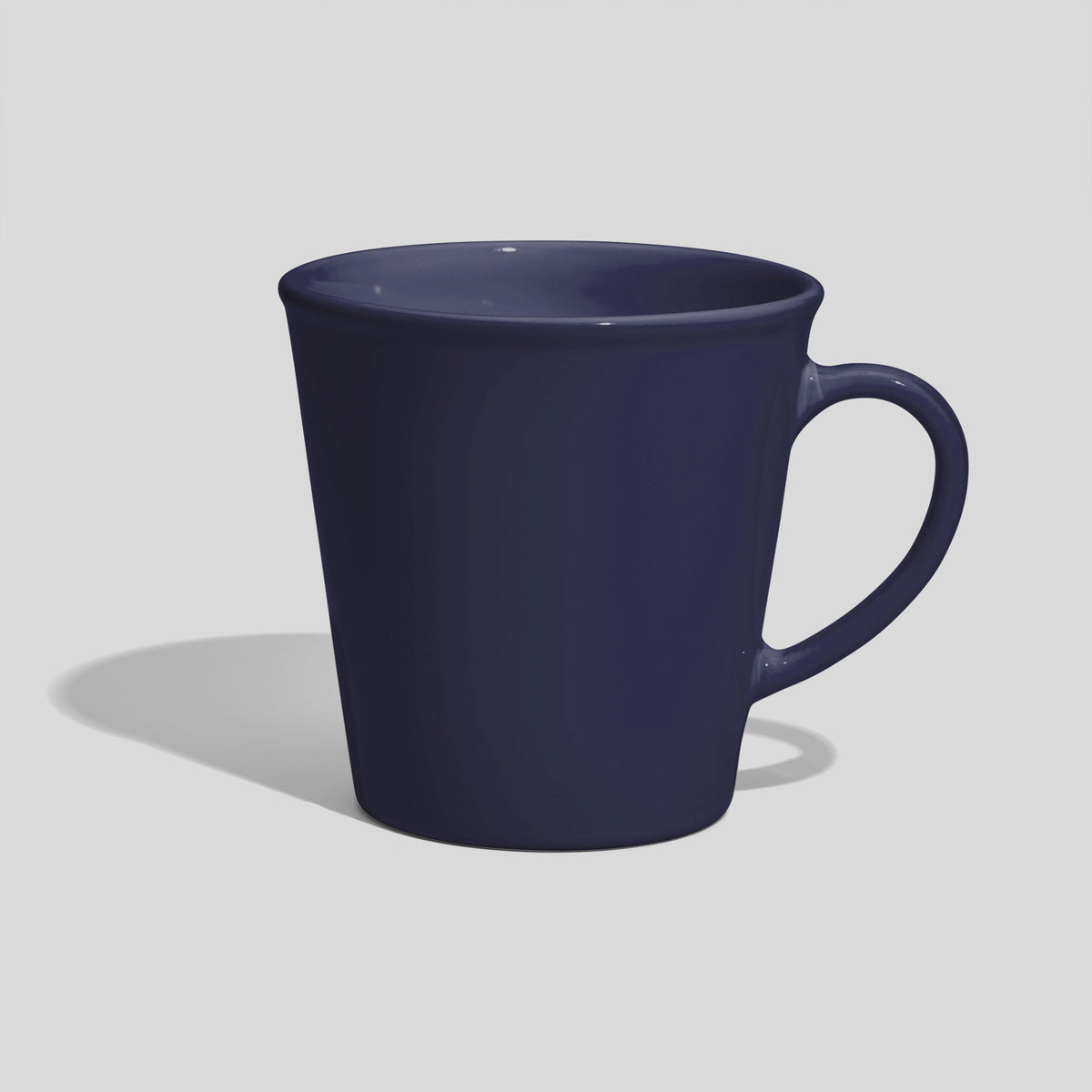 Konische Keramiktasse 600 ml mit weitem Rand – Marineblau