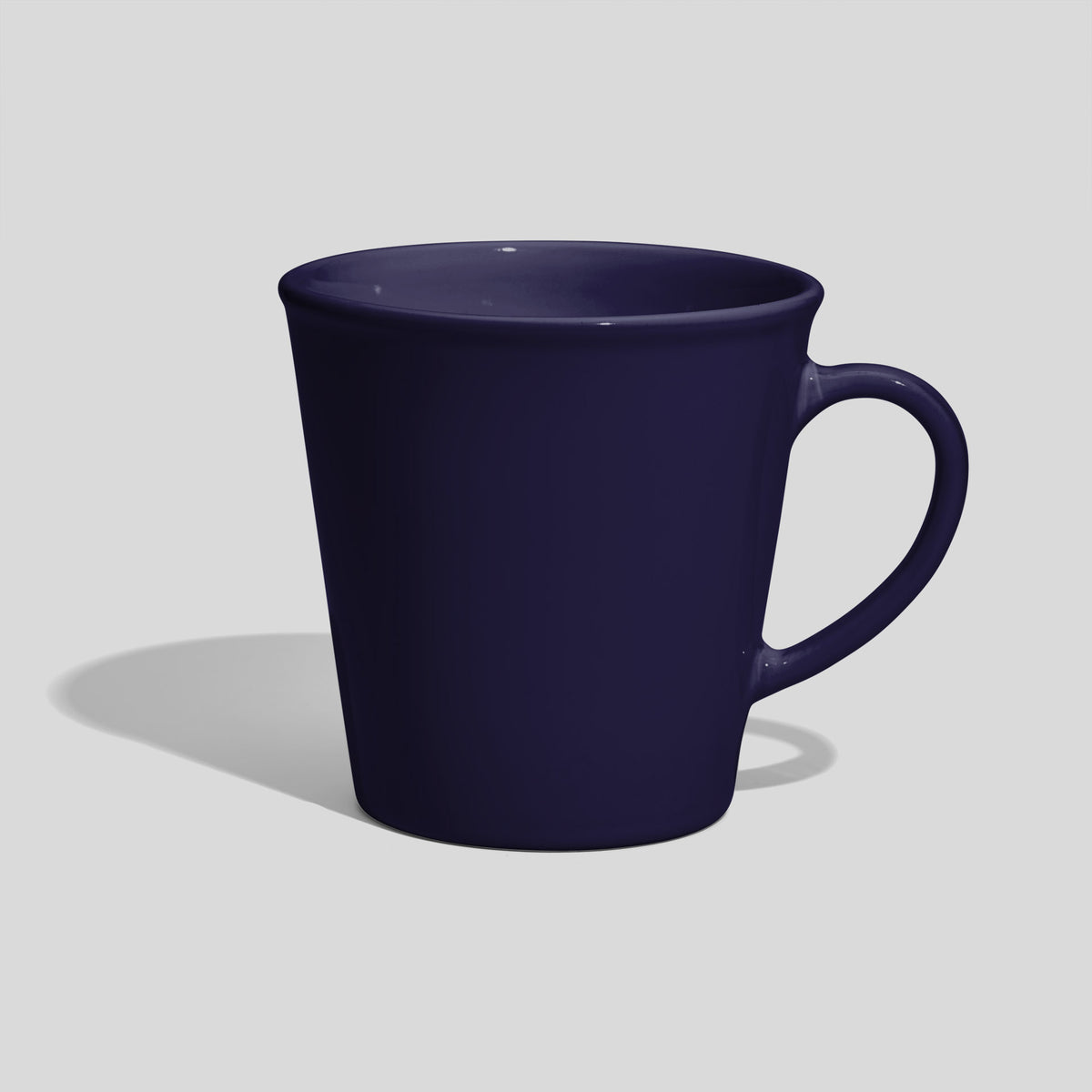 Konische Keramiktasse 600 ml mit weitem Rand – Nachtblau