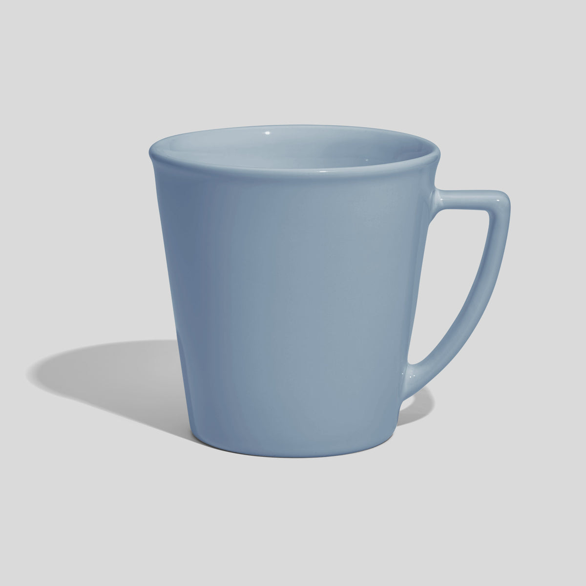 Konische Werbetasse 600 ml mit eckigem Henkel – Hellblau