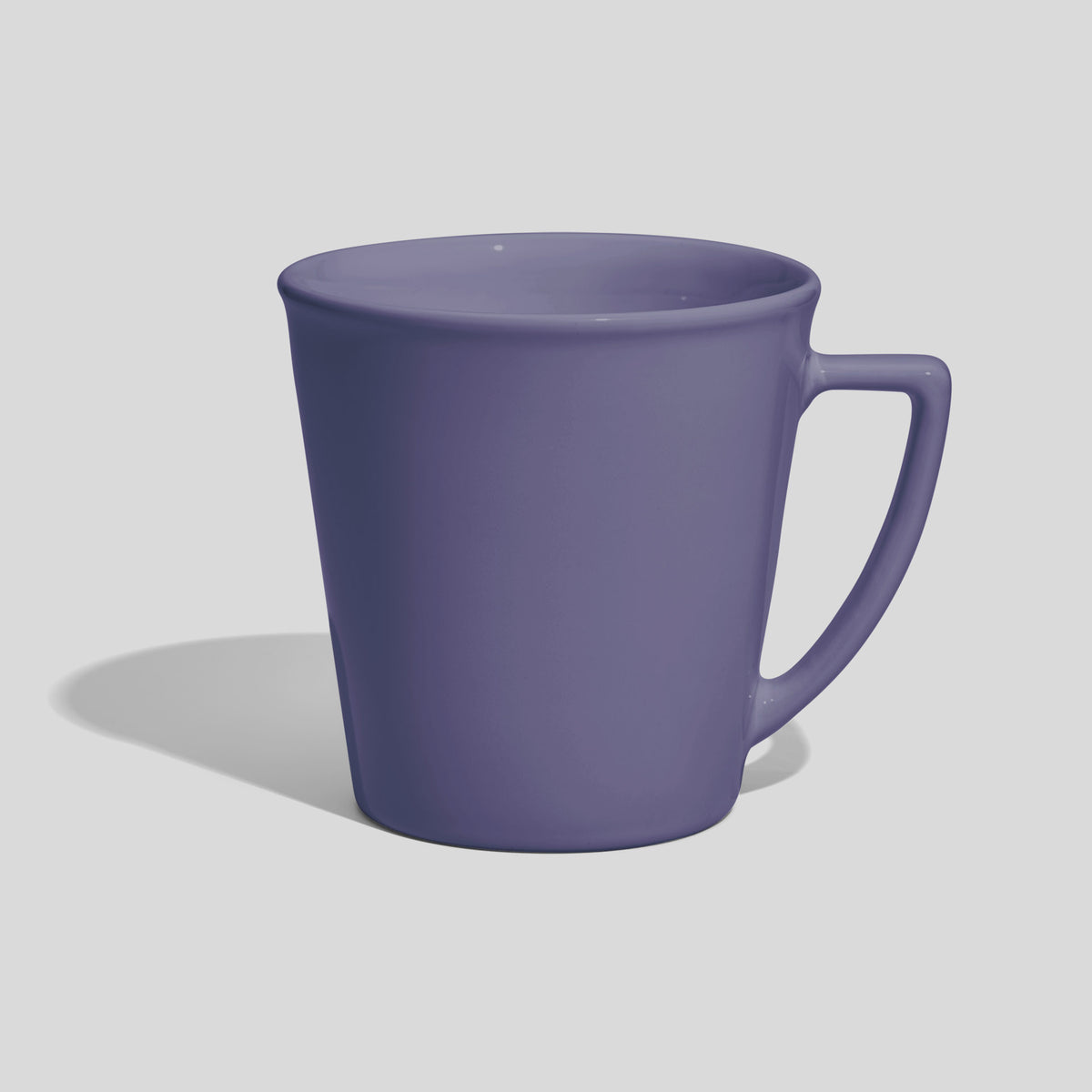 Konische Werbetasse 600 ml mit eckigem Henkel – Lavendel