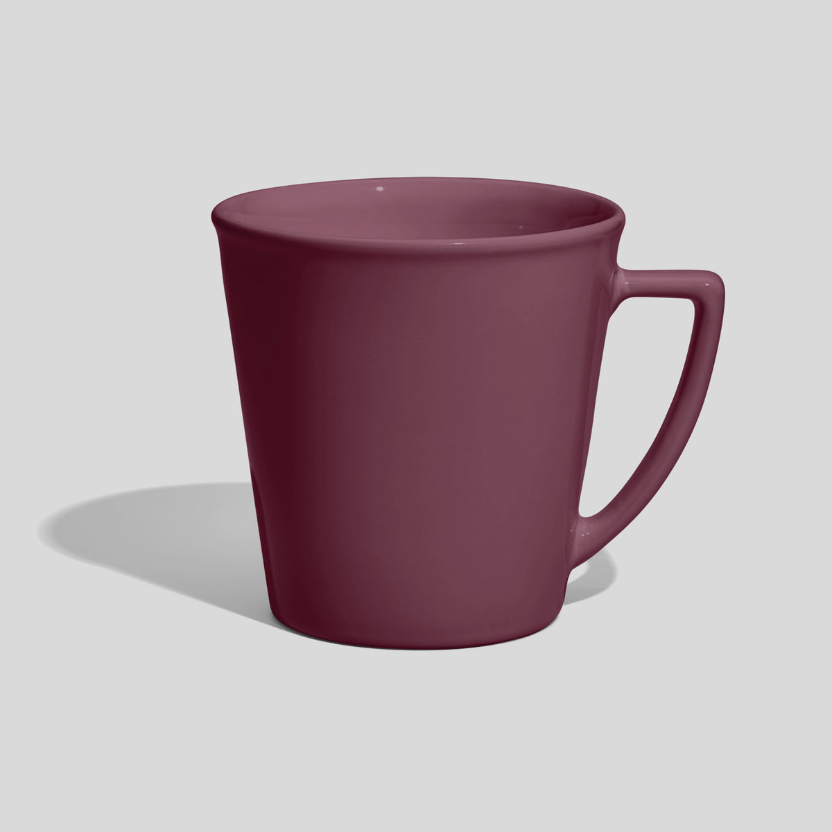 Konische Werbetasse 600 ml mit eckigem Henkel – Mauve