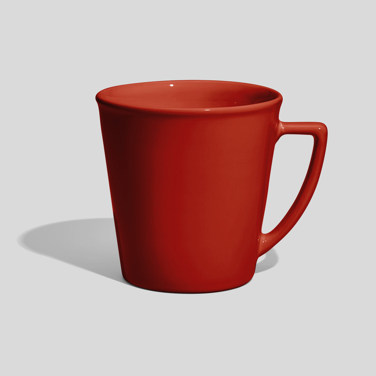 Konische Werbetasse 600 ml mit eckigem Henkel