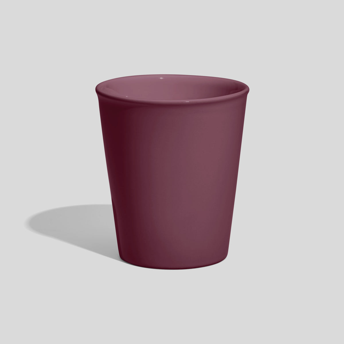Konischer Keramikbecher 280 ml ohne Henkel – Mauve