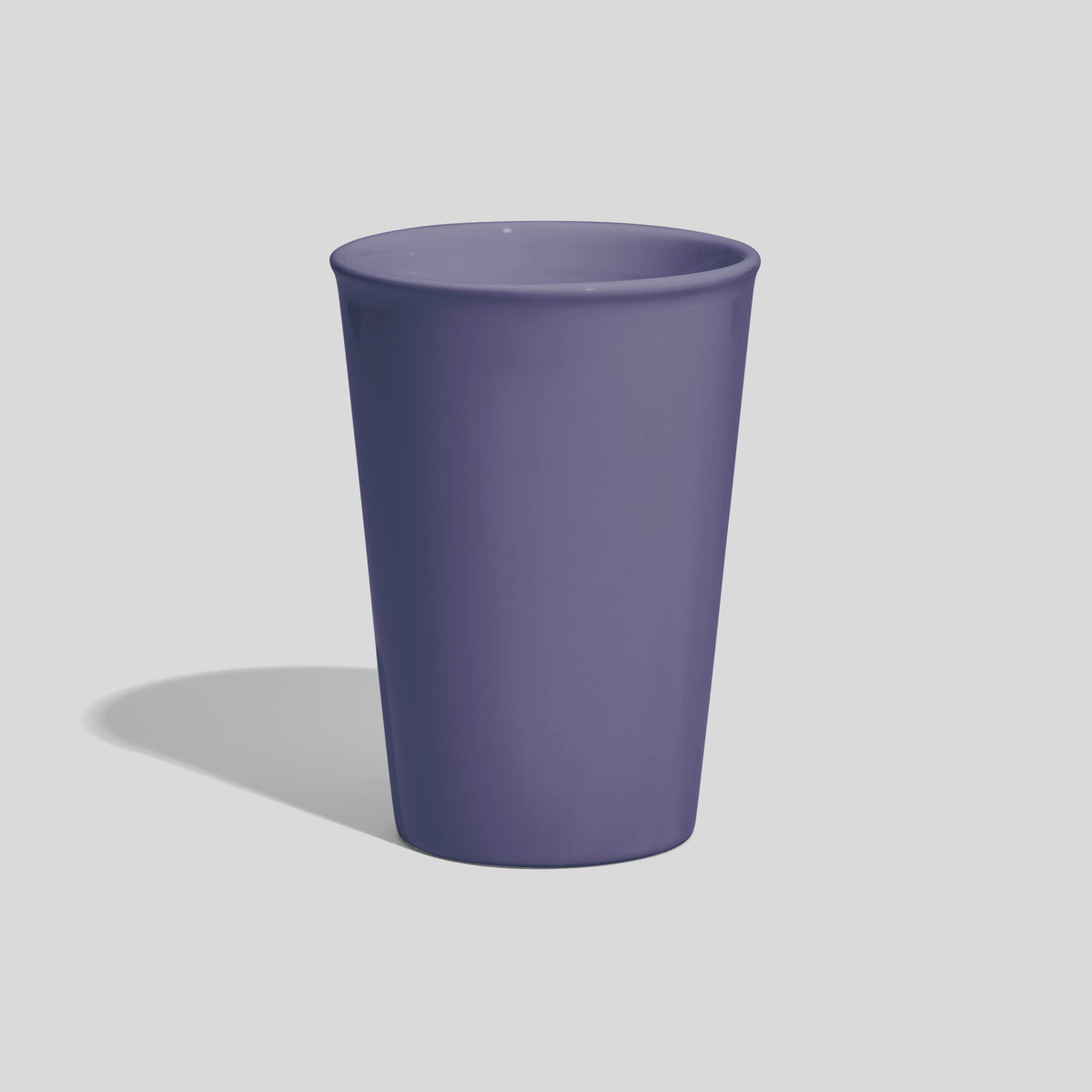 Konischer Keramikbecher 380 ml ohne Henkel – Lavendel