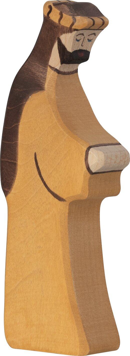 Krippenfigur Josef mit Bart aus Holz von HOLZTIGER – Ansicht