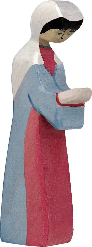 Krippenfigur Maria mit weißem Kopftuch von HOLZTIGER
