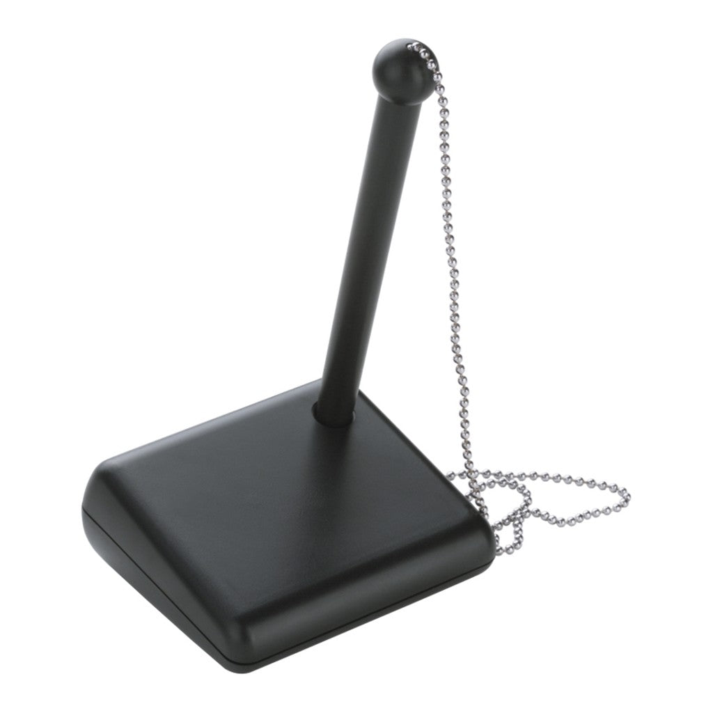 Kugelschreiberständer mit Metallkette – Schwarz