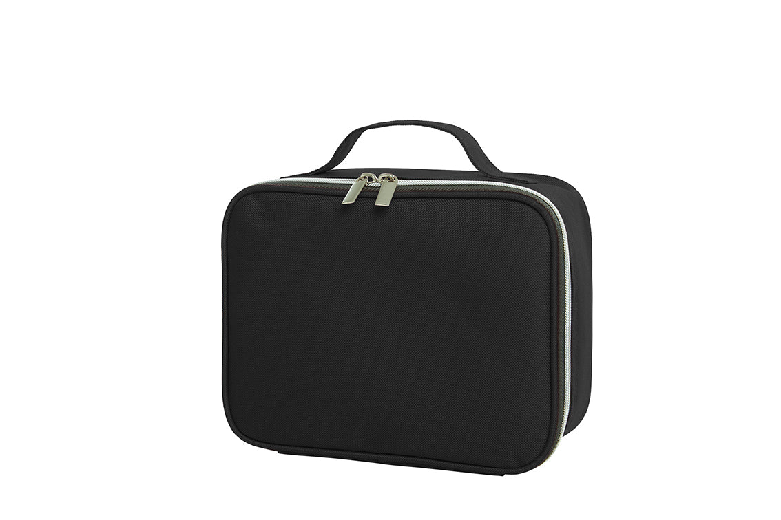 Kulturtasche in Kofferform mit Griff