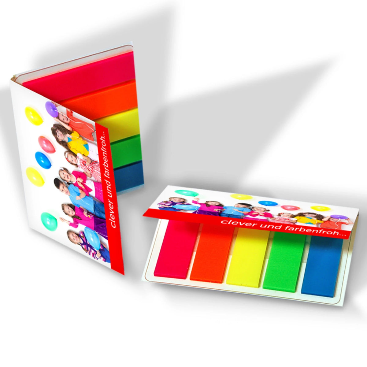 Kunststoffmarker Set im Kartonumschlag bedrucken